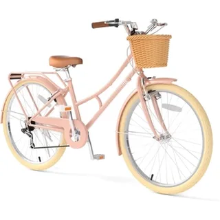 XJD Beach Cruiser Bike with U-Brake Pink