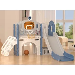 XJD 8-in-1 Toddler Slide & Playset Blue Gray
