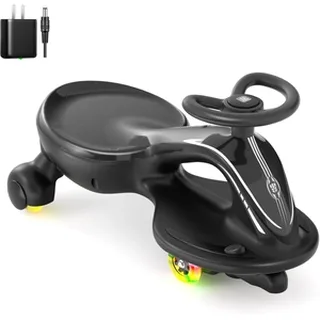 XJD Electric Wiggle Car for Kids Black