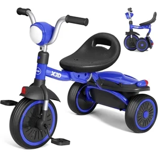 XJD Foldable Toddler Tricycle for Ages 2–5 Blue