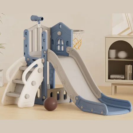 XJD 5-in-1 Toddler Slide & Playset Blue