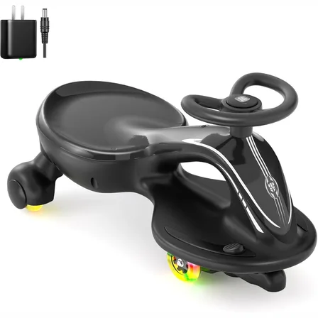 XJD Electric Wiggle Car for Kids Black