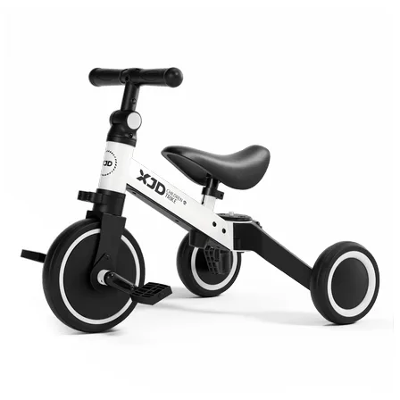XJD 3-in-1 Kids Tricycle for Toddlers 2–5y White