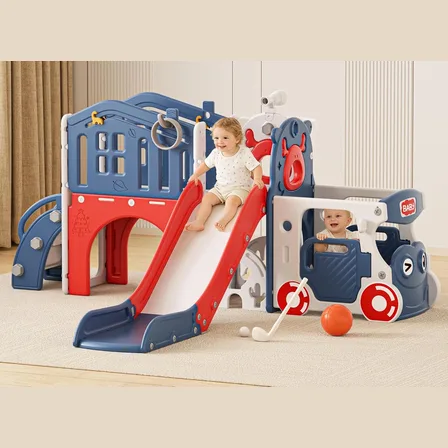 XJD Toddler Slide & Playset Blue and Red