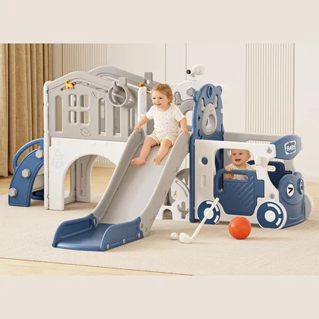 XJD 10-in-1 Toddler Slide & Playset Blue