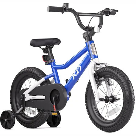 XJD Kids BMX Bike with Training Wheels Blue