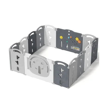 XJD Foldable Playpen Grey