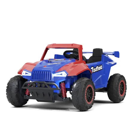 XJD Kids Electric Ride-On Truck Blue and Red