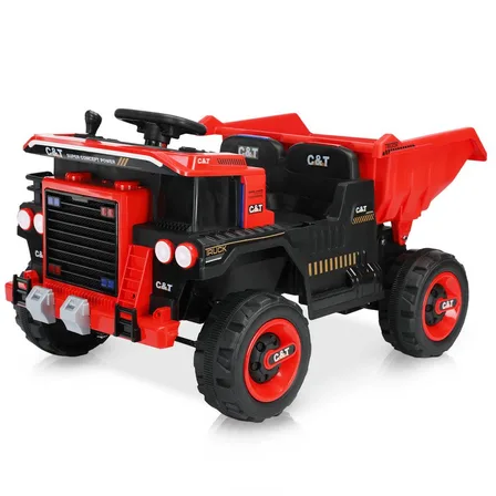 XJD Kids Electric Ride-On Truck Red