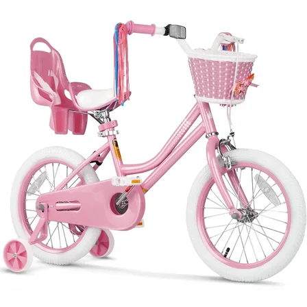 XJD Girls Bike Pink in 12–16 Inch Sizes