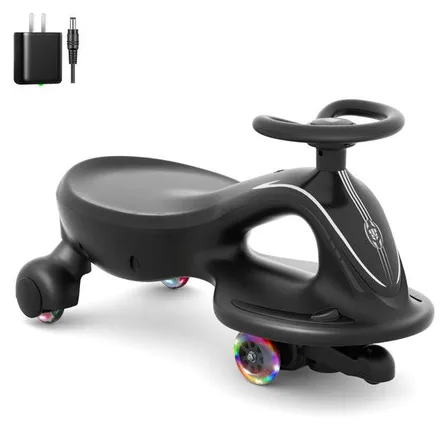 XJD Electric Wiggle Car Black
