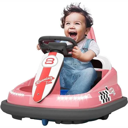 XJD Toddler Bumper Car Pink