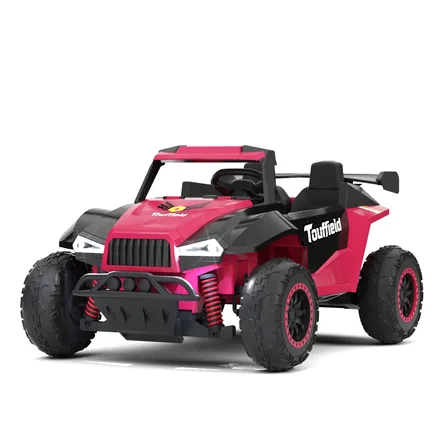 XJD Kids Electric Ride-On Truck Black and Pink