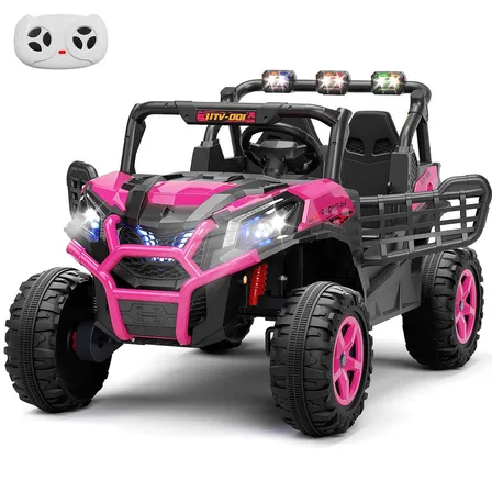 XJD Kids Electric Ride-On Truck Pink 12V/24V