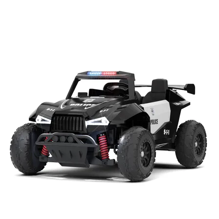 XJD Kids Electric Ride-On Truck Black and White