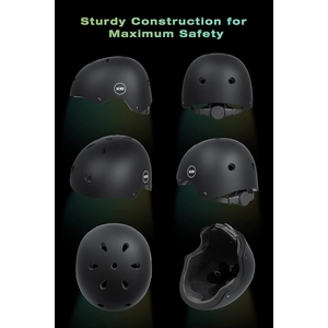 XJD Kids Bike Helmet & Protective Gear Set Black