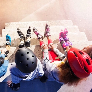 XJD Kids Bike Helmet & Protective Gear Set Black