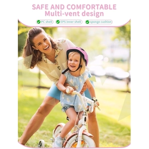 XJD Adjustable Toddler Bike Helmet Pink