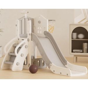 XJD 5-in-1 Toddler Slide & Playset Gray