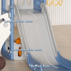 XJD 5-in-1 Toddler Slide & Playset Blue