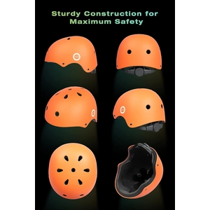XJD Kids Bike Helmet & Protective Gear Set Orange