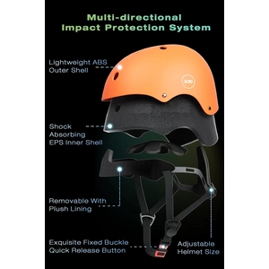 XJD Kids Bike Helmet & Protective Gear Set Orange