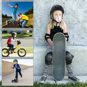 XJD Kids Bike Helmet & Protective Gear Set Orange