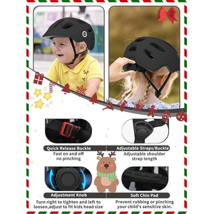 XJD Adjustable Toddler Bike Helmet Black