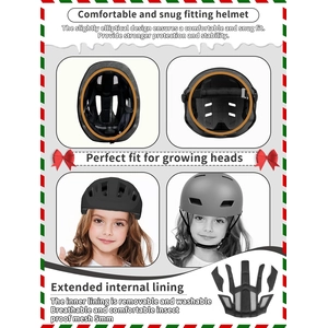 XJD Adjustable Toddler Bike Helmet Black