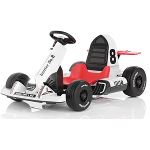 XJD Electric Go Kart for Kids Ages 3–8 White
