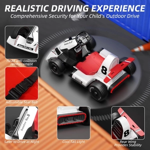XJD Electric Go Kart for Kids Ages 3–8 White