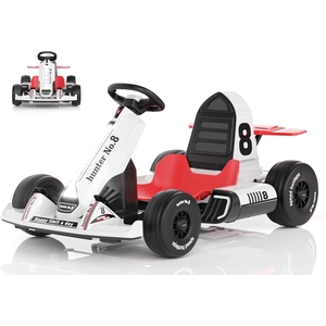XJD Electric Go Kart for Kids Ages 3–8 White