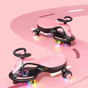 XJD Electric Wiggle Car for Kids Pink