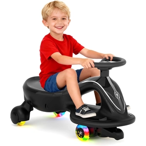 XJD Electric Wiggle Car for Kids Black