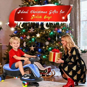 XJD Electric Wiggle Car for Kids Blue