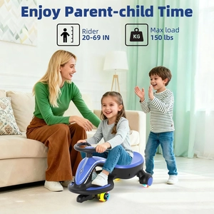 XJD Electric Wiggle Car for Kids Blue