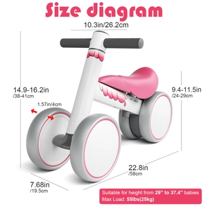 XJD Mini Bike 2 Pink Wings