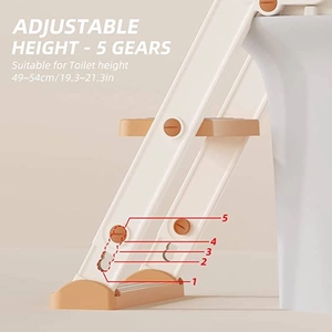 XJD Kids Toilet Training Seat with Step Ladder Gold