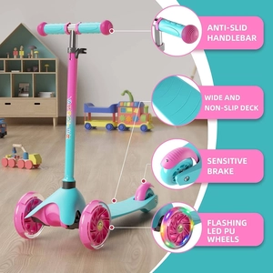 XJD Colorful Kids Scooter Light Green