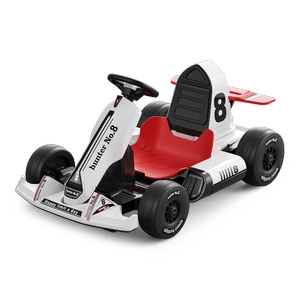 XJD Kids Electric Go Kart White for Ages 3–8