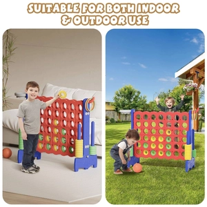 XJD Giant 4-in-a-Row Game Set Red & Blue