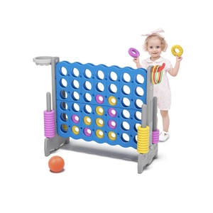 XJD Giant 4-in-a-Row Game Set Blue & Gray