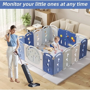 XJD Foldable Playpen Blue