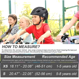 XJD Kids Bike Helmet Black
