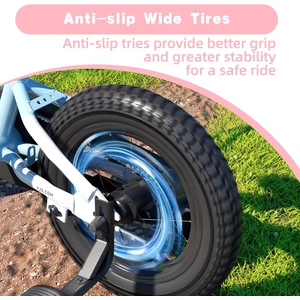XJD 12 14 16 inch Kids Bike BMX Style Bicycle with Training Wheels Coaster Brake for 3-10 Years Old Toddlers Boys Girls