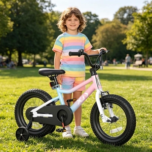 XJD 12 14 16 inch Kids Bike BMX Style Bicycle with Training Wheels Coaster Brake for 3-10 Years Old Toddlers Boys Girls