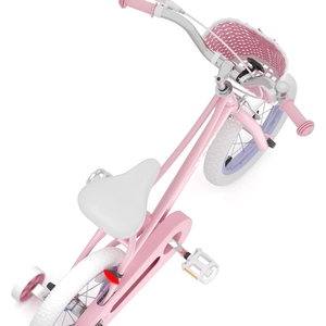 XJD Girls Bike for 3-12 Years Old Girls, 12 14 16 20 Inch Kids Bike with Training Wheels, Adjustable Seat Height, Coaster Brake, Streamers Basket