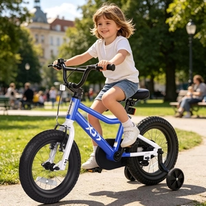 XJD 12 14 16 inch Kids Bike BMX Style Bicycle with Training Wheels Coaster Brake for 3-10 Years Old Toddlers Boys Girls