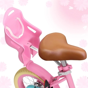 XJD Girls Bike for Toddlers 3-9 Years Old Kids, 12 14 16 Inch Kids Bike with Training Wheels, Streamers, Basket and Doll Seat