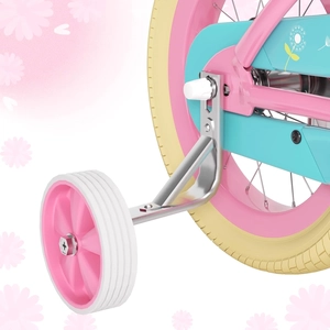 XJD Girls Bike for Toddlers 3-9 Years Old Kids, 12 14 16 Inch Kids Bike with Training Wheels, Streamers, Basket and Doll Seat
